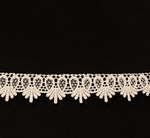 Sleeveless Crochet Lace A Line Midi Dress In Black Ecru 6