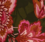 Bishop Sleeve Button Front Floral Romper In Olive Multi 7