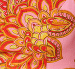 One Shoulder Bell Sleeve Paisley Short Dress In Pink Multi 6