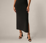 Cap Sleeve Crochet Lace Inset Stretch Dress In Black Ecru 4