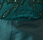 Sleeveless Taffeta Ball Gown With Beaded Bodice In Gem Green 6