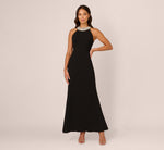 Pearl Halter Gown In Black 2