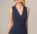 Sleeveless Ruffle Flounce Mermaid Gown In Midnight 3