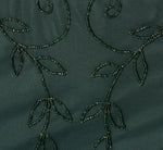 Sleeveless Illusion Floral Beaded Gown In Jade Stone 6