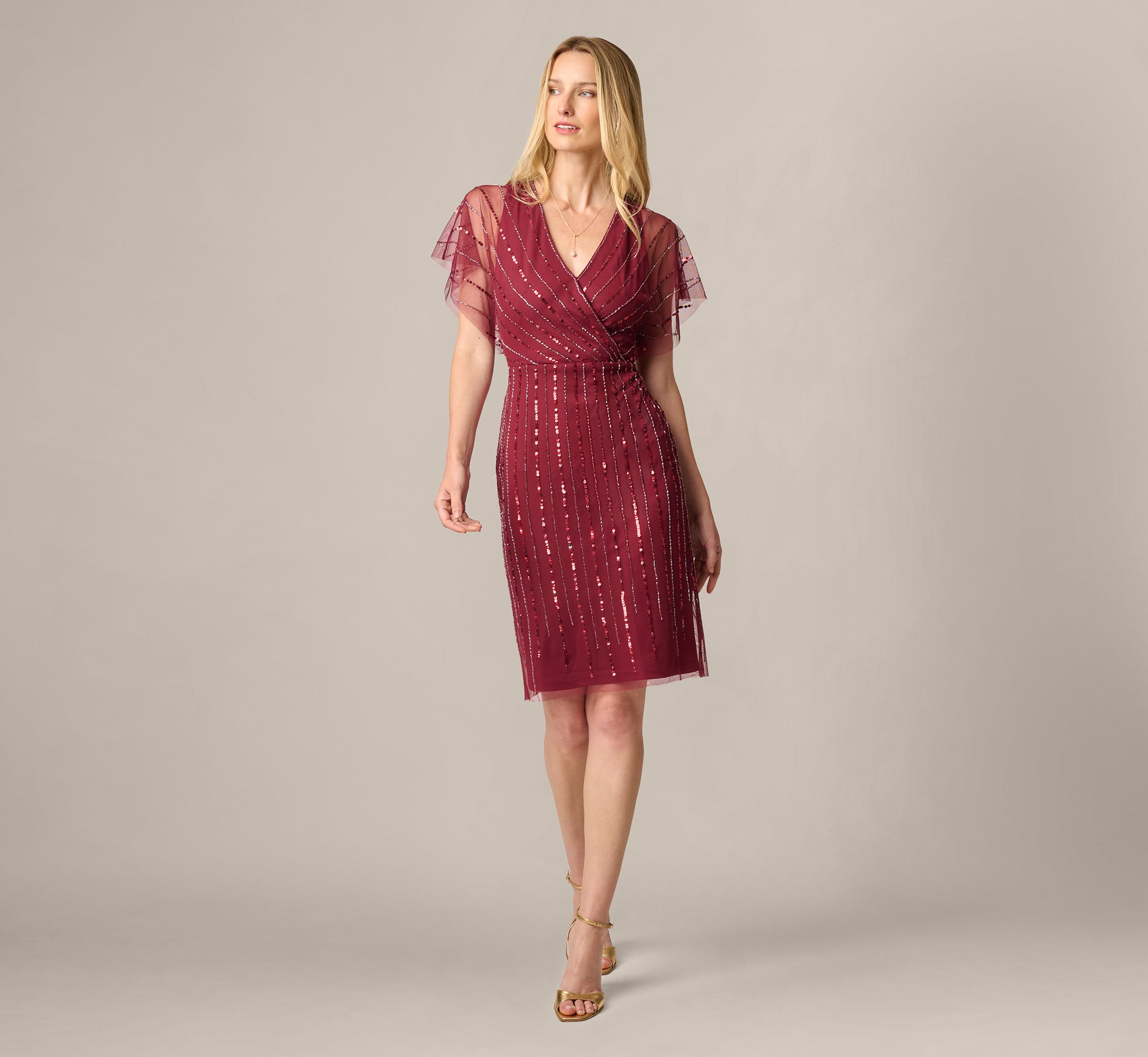 wine colored dresses casual Wine Red V Neck Lace Maxi Dress