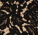 Cap Sleeve Lace Cocktail Dress With Feather Trim In Black Nude 6