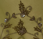 vintage beaded midi fairy dress with sharkbite hem Adrianna Vintage Beaded Midi Fairy Dress