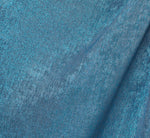 Foil Blouson Midi Dress With Faux Wrap Skirt In Ocean Dream 6