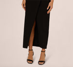 Strapless Knit Crepe Blazer Midi Dress In Black 4