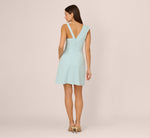 Sleeveless Asymmetrical Tulip Skirt Mini Dress In Clear Sky 5