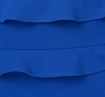 Sleeveless Crepe Flounce Midi Dress In True Blue 6