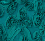 Soutache Embroidered Trapeze Dress In Teal Lagoon 7