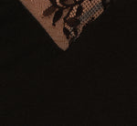 Lace Panel Cutout Halter Gown In Black 6