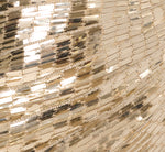 Strapless Mirror Sequin Mini Cocktail Dress In Light Gold 7