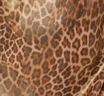 Foiled Animal Print Slip Dress In Brown Multi 6