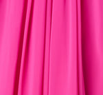 Strapless Chiffon Trapeze Gown In Pink Flame 6