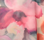 Watercolor Floral Chiffon Sweetheart Mini Dress In Pink Orange Multi 6
