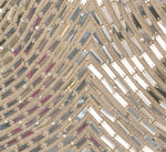 Plunge Neck Mirror Beaded Gown In Silver 6