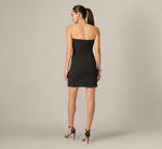 Strapless Lotus Floral Mini Dress In Black Multi 5