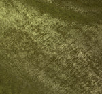 Foil Chiffon Cowled Scarf Halter Gown In Dark Olive 6