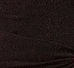 Stretch Shimmer Knit Asymmetrical Keyhole Cocktail Dress In Chocolate 6