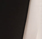 Colorblock Jumpsuit With Skirt Overlay In Black Ivory 7