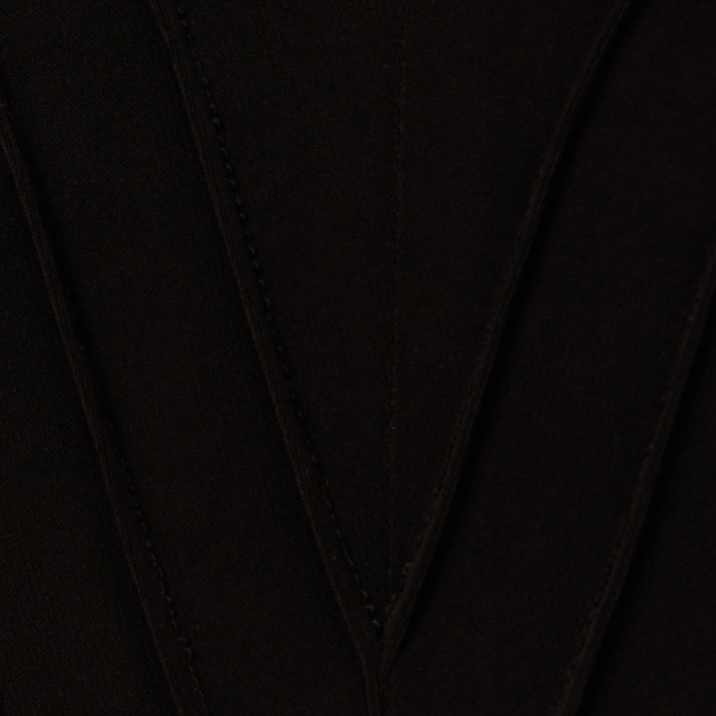 Cropped Jumpsuit With Pintuck Bodice In Black Adrianna Papell