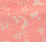 Hibiscus Jacquard Sheath Dress With Tucked Details In Light Coral 7