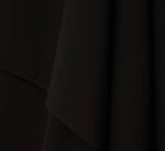 Plus Size Sleeveless Chiffon Dress With Cascading Details In Black 6