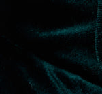 Velvet Sheath Dress With Tiered Three Quarter Sleeves In Hunter 6