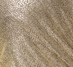 Plus Size Foil Knit Faux Wrap Dress With Long Sleeves In Light Gold 6