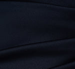 Satin Crepe Three Quarter Sleeve Jumpsuit With Buckle Waist In Dark Navy 7