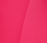 Ruffle Popover Midi Dress With Chain Halter Neckline In Electric Pink 6