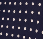 Dot Print Chiffon Halter Maxi Dress With Sash Waist In Navy Ivory 6