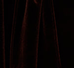 Velvet Tie Front Sheath Dress With Bell Sleeves In Dark Brown 6