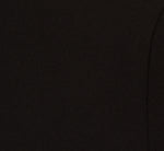 Three Quarter Sleeve Crepe Midi Dress With Rolled Neck In Black 6