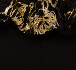 Plus Size Lace And Crepe Jumpsuit In Black Gold 6