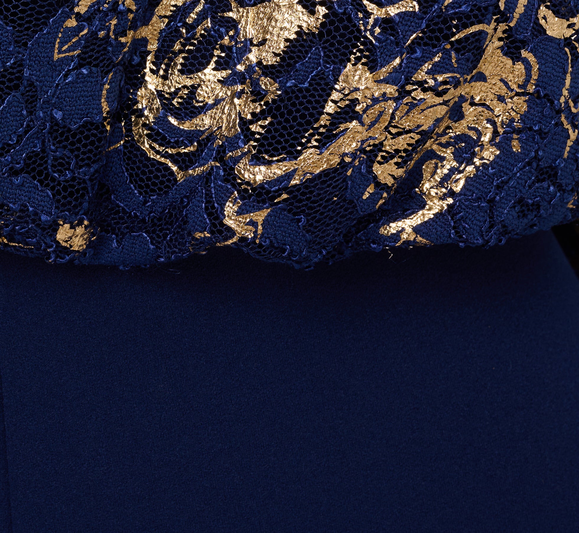 slim fit dress slacks Navy Blue Chenille Corset Dress main image 1