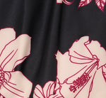 Floral Print Halter Midi Dress With Mock Neckline In Black Multi 6