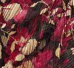 Crinkle Foil Wrap Dress In Fuchsia Gold 7