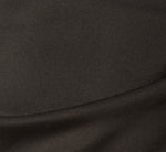 Three Quarter Sleeve Faux Wrap Midi Dress In Black 6
