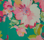 Floral Chiffon Halter Midi Dress In Green Multi 6