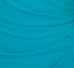 Short Sleeve Asymmetrical Wide Leg Crepe Jumpsuit In Bel Air Blue 6