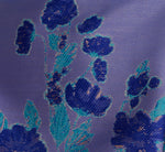 Sleeveless Floral Jacquard Fit And Flare Dress In Blue Multi 6