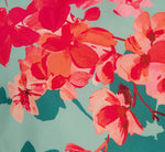 Floral Chiffon Midi Halter Dress In Turquoise Multi 6