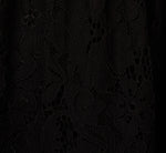 Sleeveless Collared Lace Fit And Flare Dress In Black 6