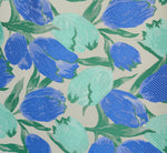 Plus Size Sleeveless Tulip Jacquard Fit And Flare Midi Dress In Blue Green Multi 7