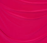 Cap Sleeve Jersey Tuxedo Sheath Dress In Brilliant Rose 3