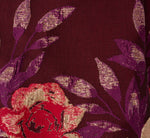 Plus Size Sleeveless Floral Border Jacquard Midi Dress In Plum Multi 7