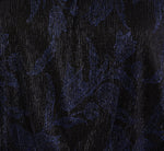 Long Sleeve Off Shoulder Metallic Combo Jumpsuit In Navy Black 7